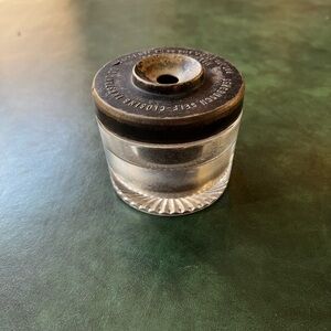 Antique Vintage Sengbusch Self-Closing Inkstand Inkwell